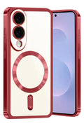 Mey İthalat® Samsung Galaxy S25 Edge Kross Magneticsafe Kapak - Kırmızı