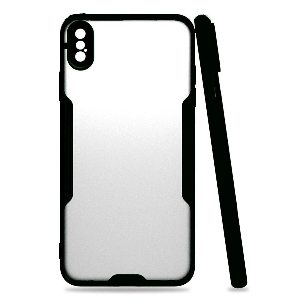 Mey İthalat® iPhone XS Max Kılıf Platin Silikon - Siyah
