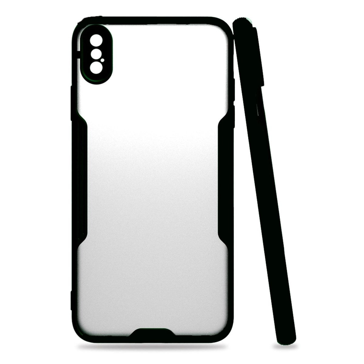 Mey İthalat® iPhone XS Max Kılıf Platin Silikon - Siyah
