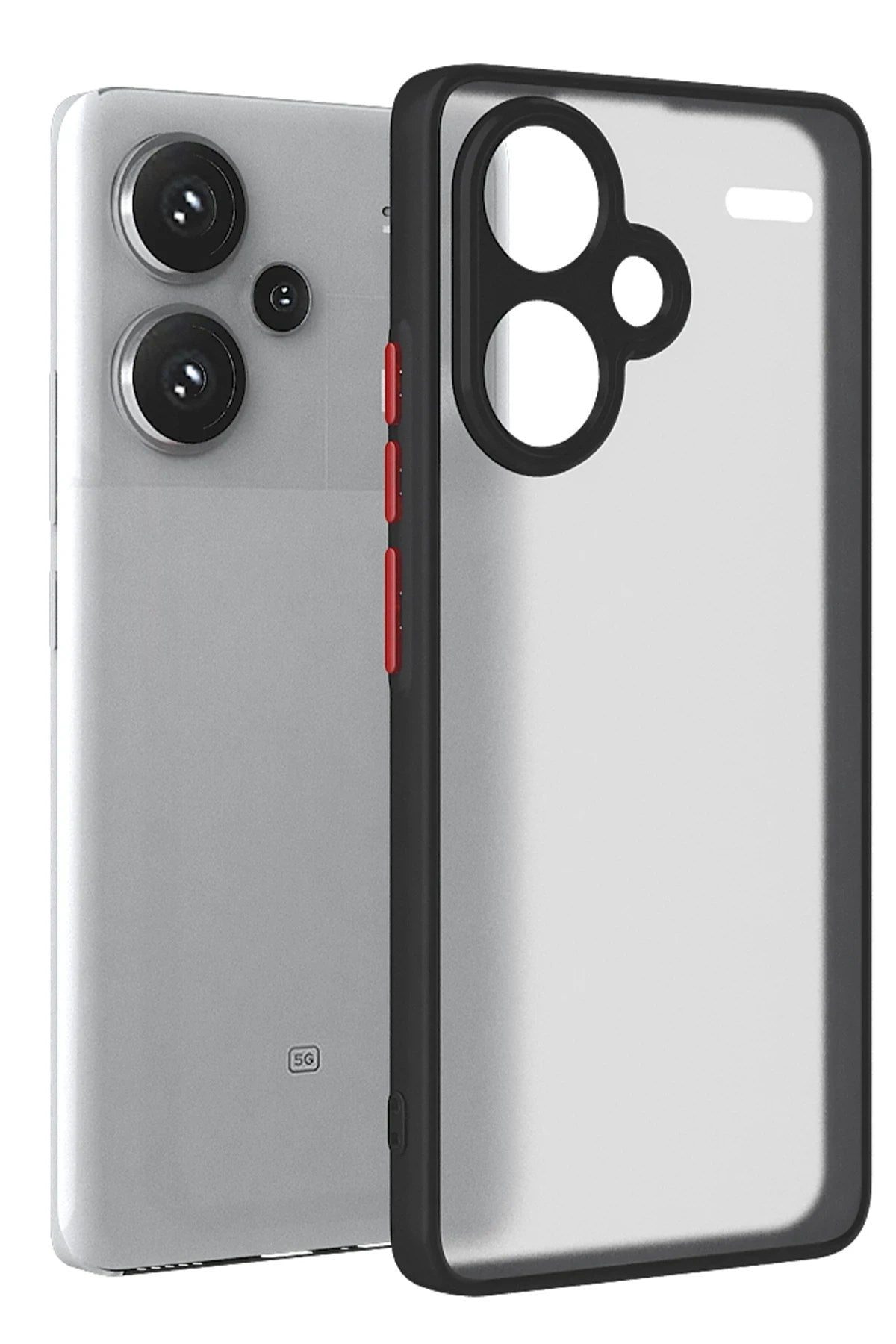 Mey İthalat® Redmi Note 13 Pro Plus Kılıf Montreal Silikon Kapak - Siyah