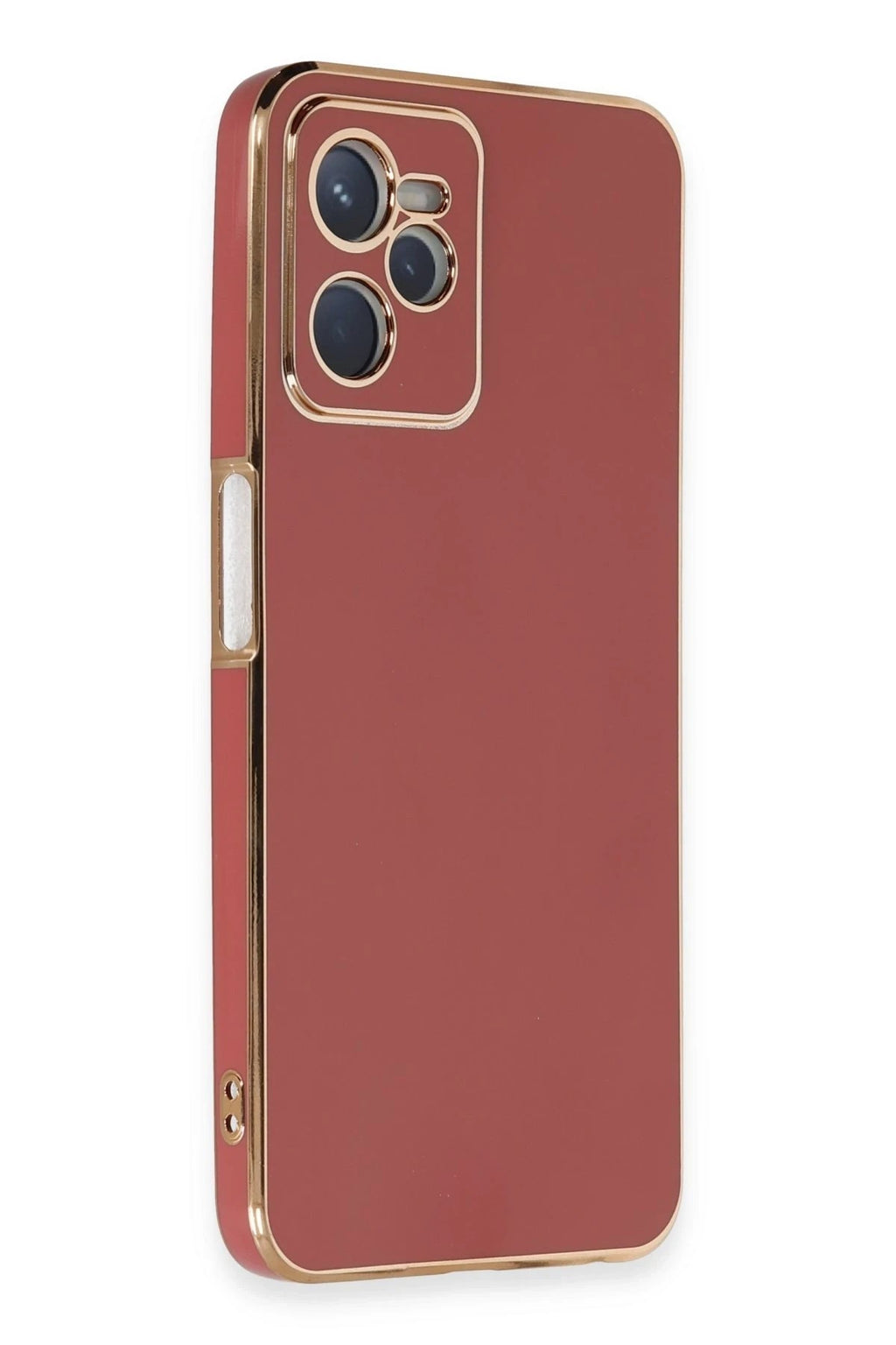 Mey İthalat® Realme C35 Kılıf Volet Silikon - Kırmızı