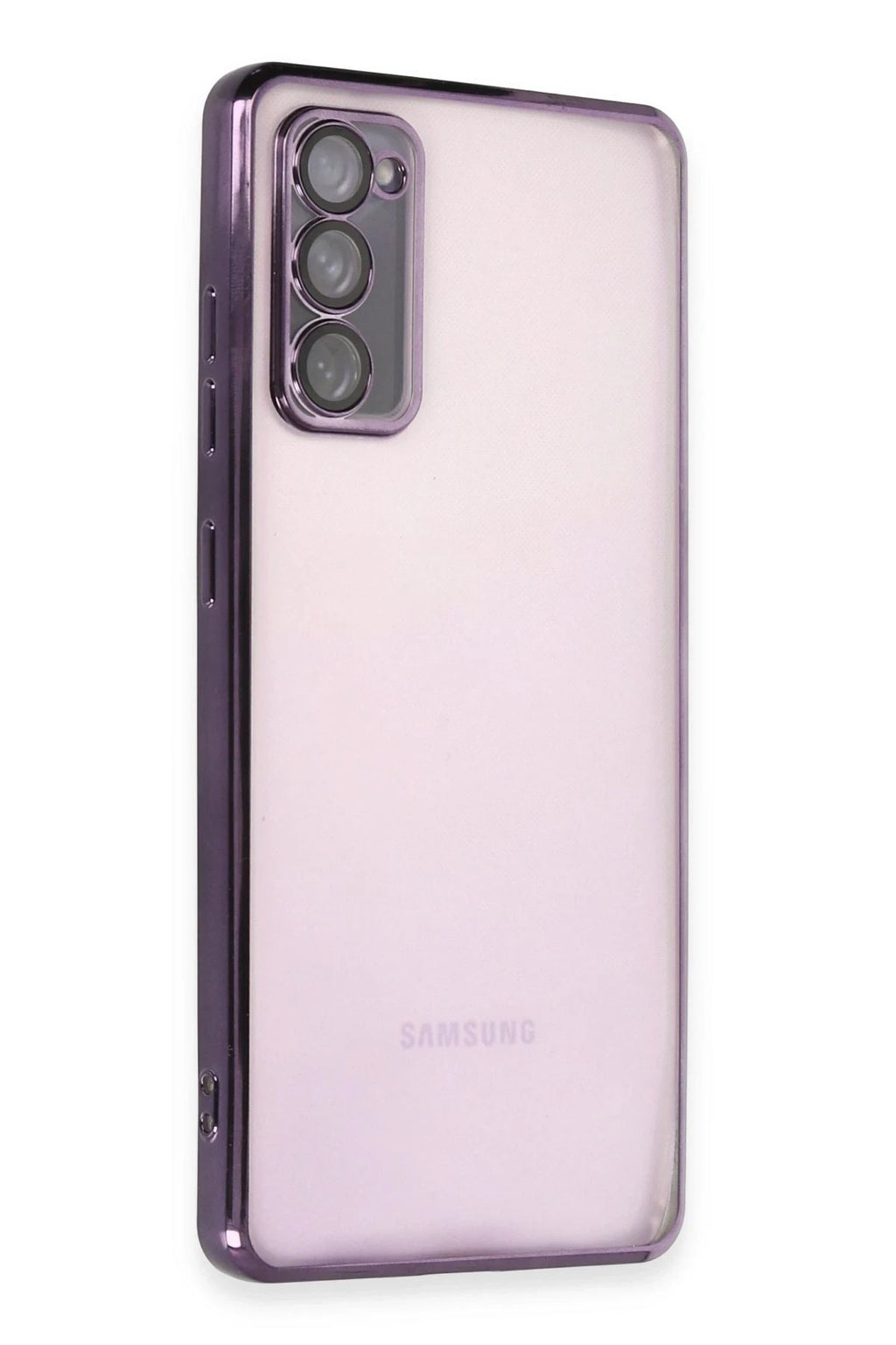 Mey İthalat® Samsung Galaxy S20 FE Kılıf Lensli Silikon - Mor