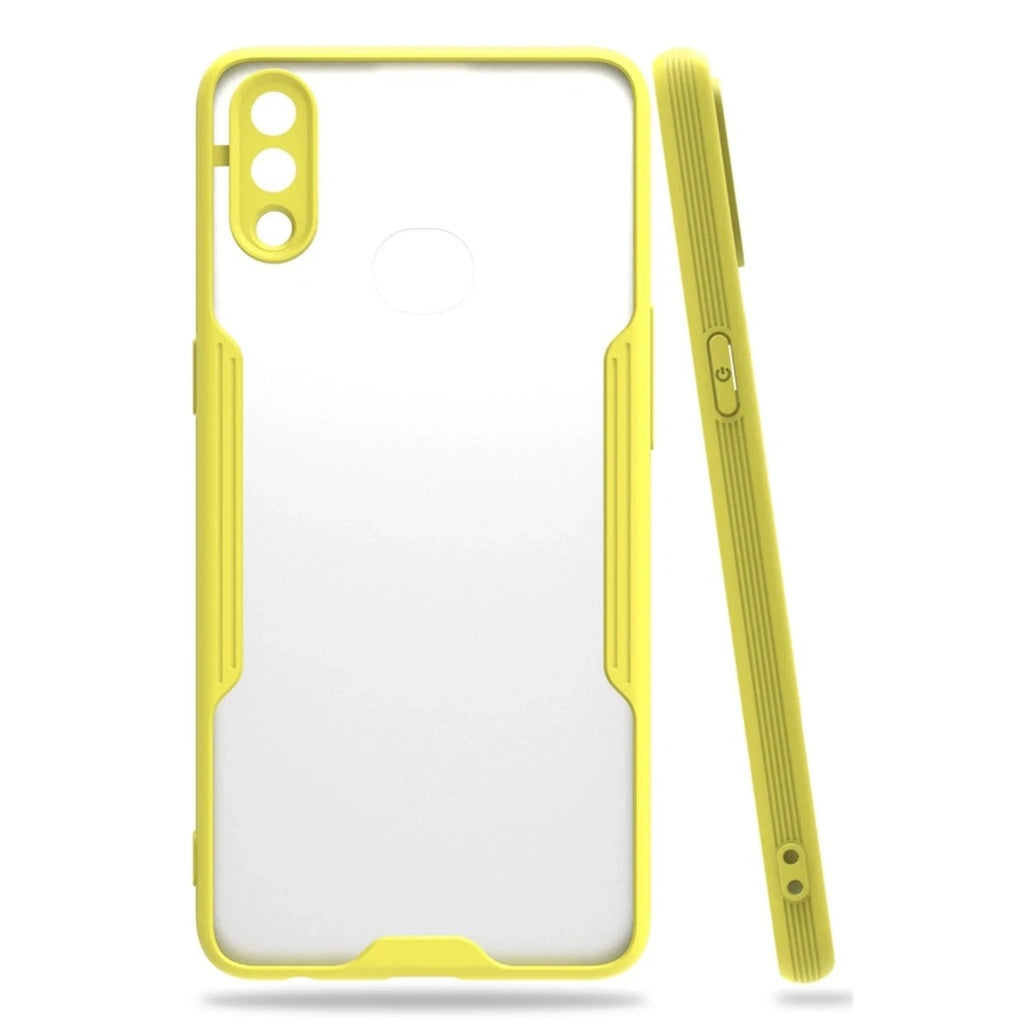 Mey İthalat® Samsung Galaxy A10S Kılıf Platin Silikon - Sarı