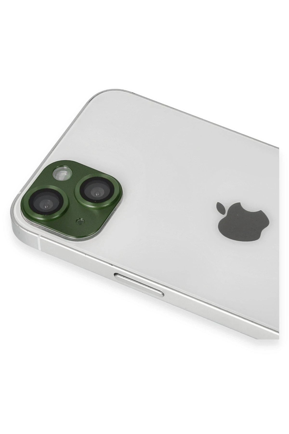 Mey İthalat® iPhone 13 Pers Alüminyum Kamera Lens - Yeşil
