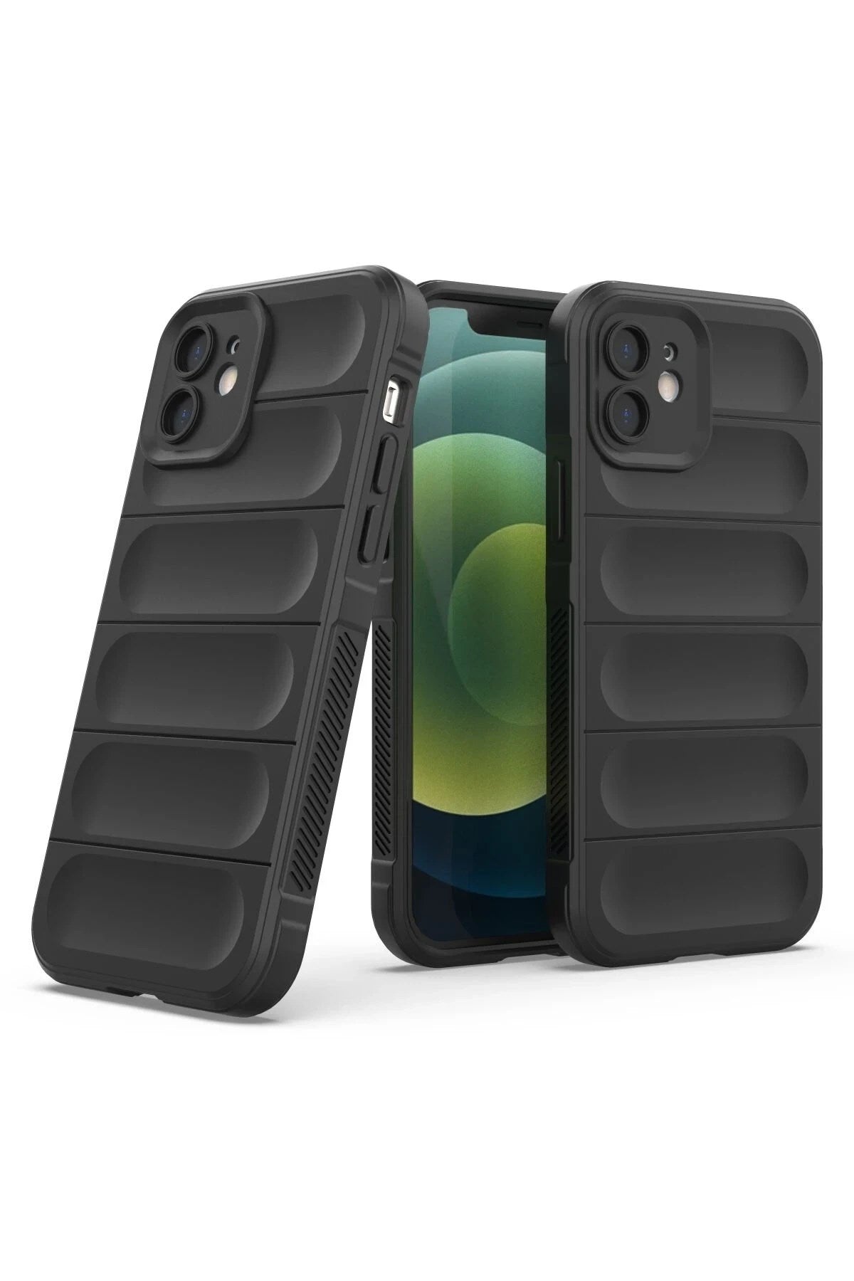 Mey İthalat® iPhone 12 Kılıf Optimum Silikon - Siyah