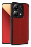 Mey İthalat® Redmi Note 13 4G Kılıf Flip Cover - Kırmızı