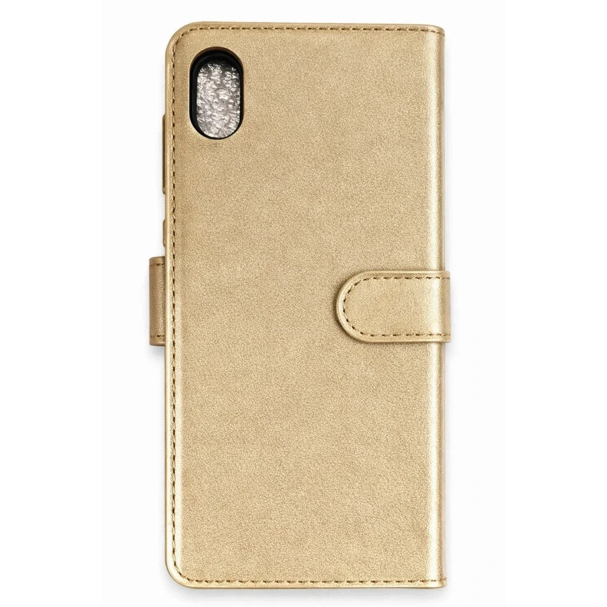 Mey İthalat® iPhone XS Max Trend S Plus Kapaklı Kılıf - Gold