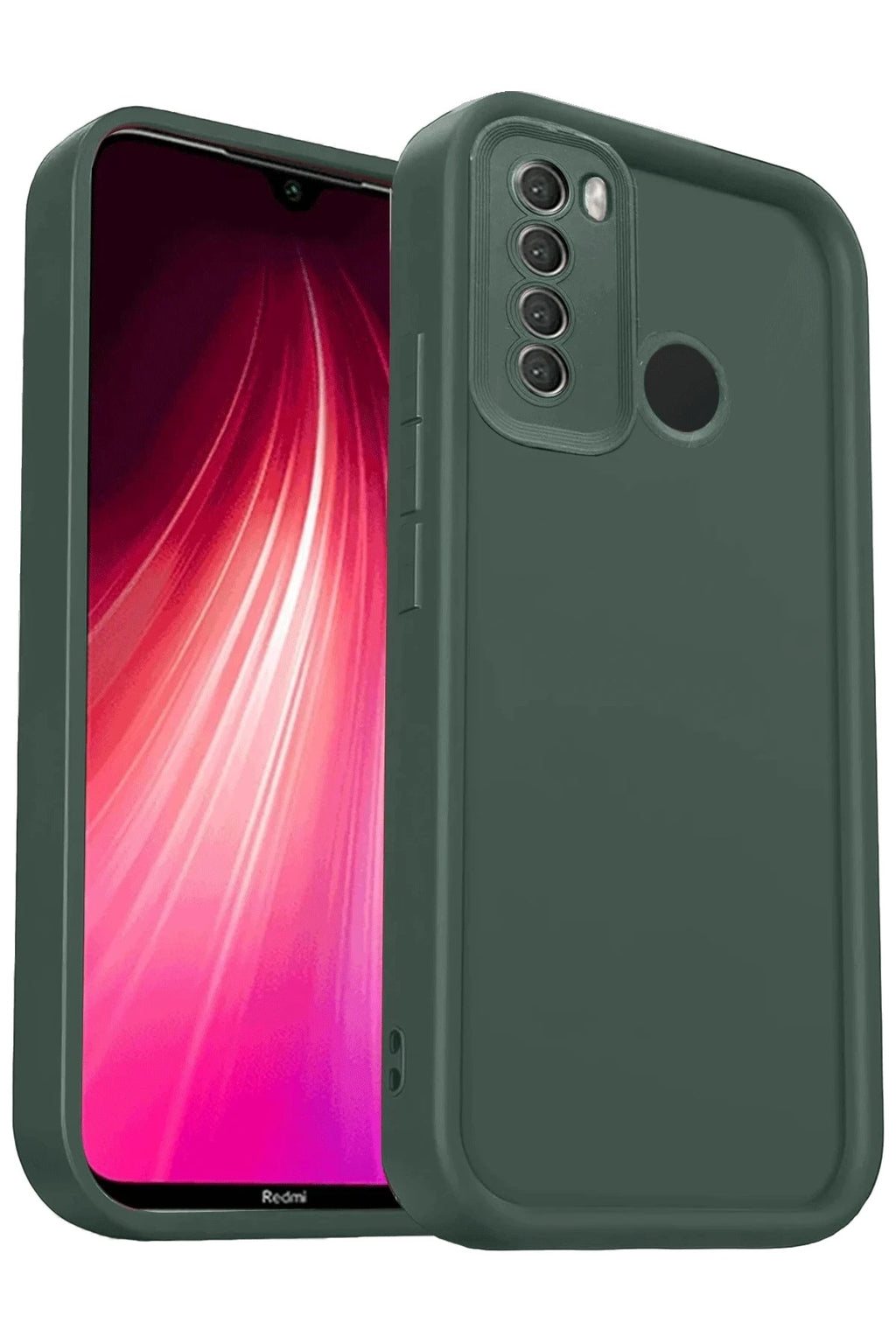 Mey İthalat® Redmi Note 8 Kılıf Viera Silikon - Koyu Yeşil