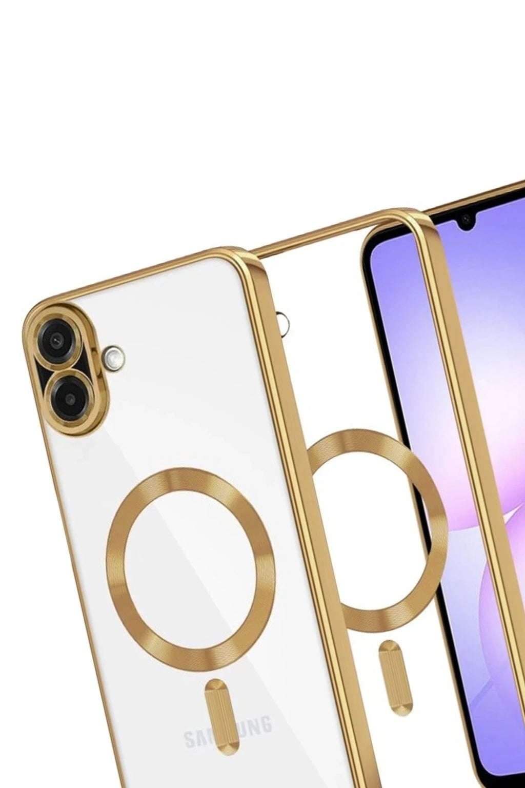 Mey İthalat® Samsung Galaxy A07 4G Kross Magneticsafe Kapak - Gold