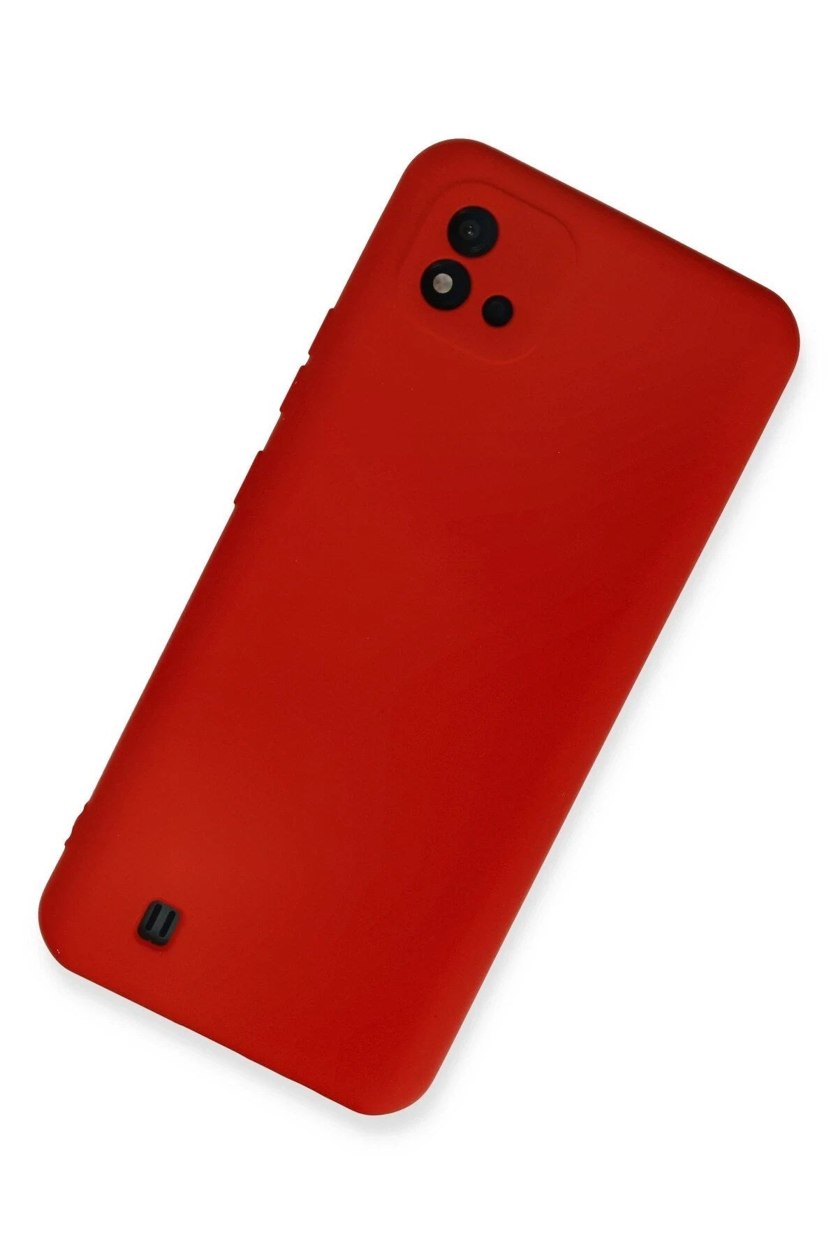 Mey İthalat® Realme C11 2021 Kılıf Nano içi Kadife Silikon - Kırmızı