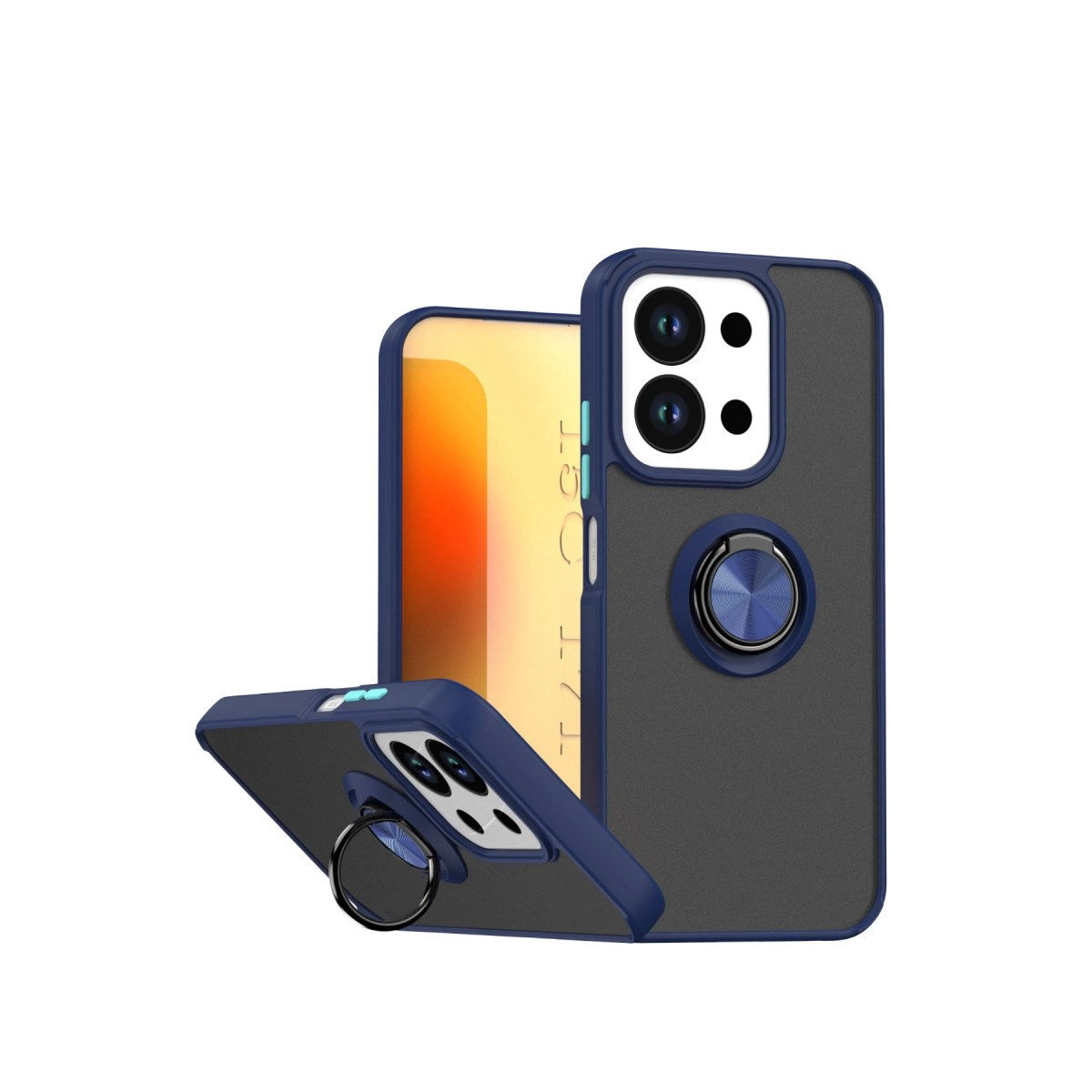 Mey İthalat® Redmi 15C 4G Montreal Yüzüklü Silikon Kapak - Lacivert