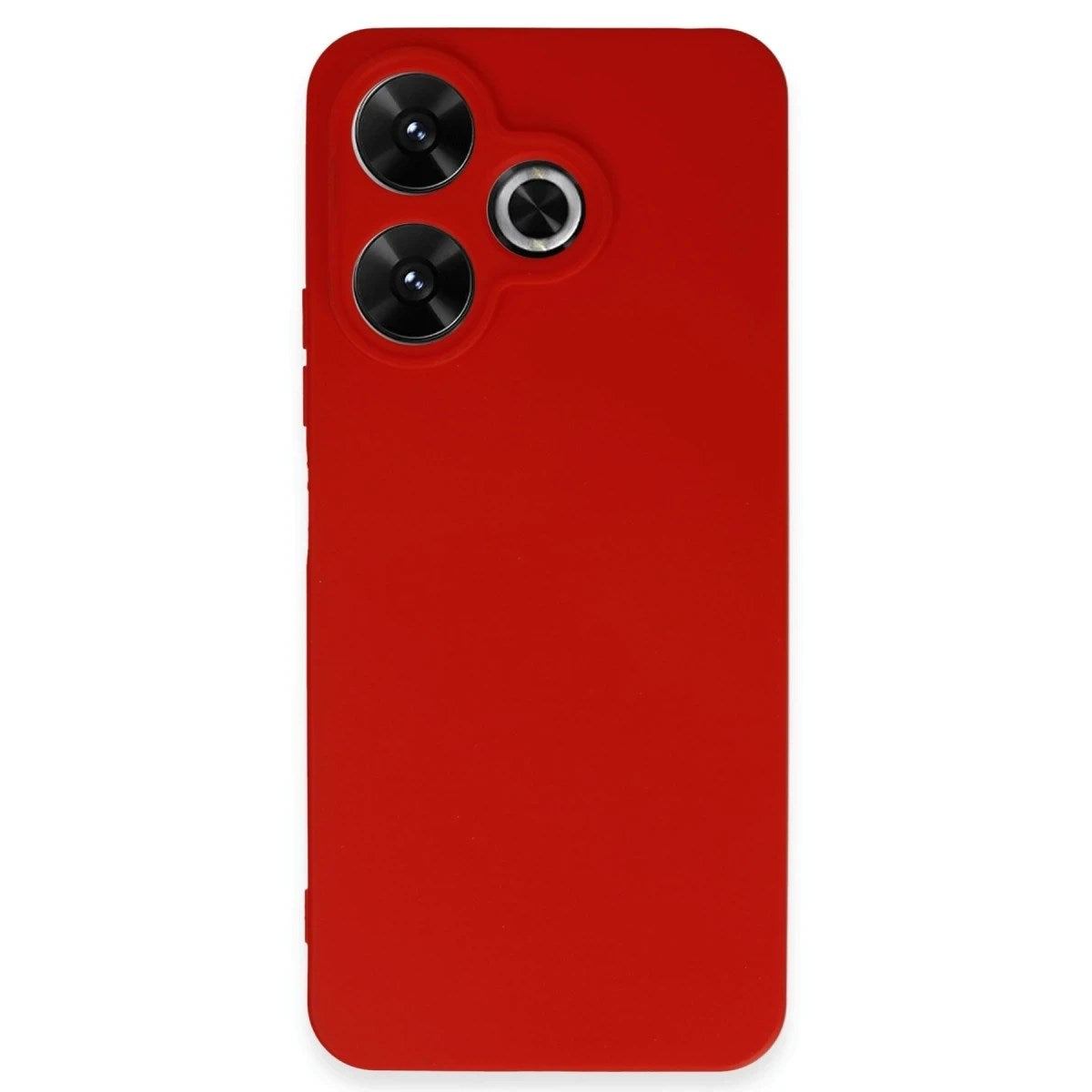Mey İthalat® Redmi 13 4G Kılıf First Silikon - Kırmızı