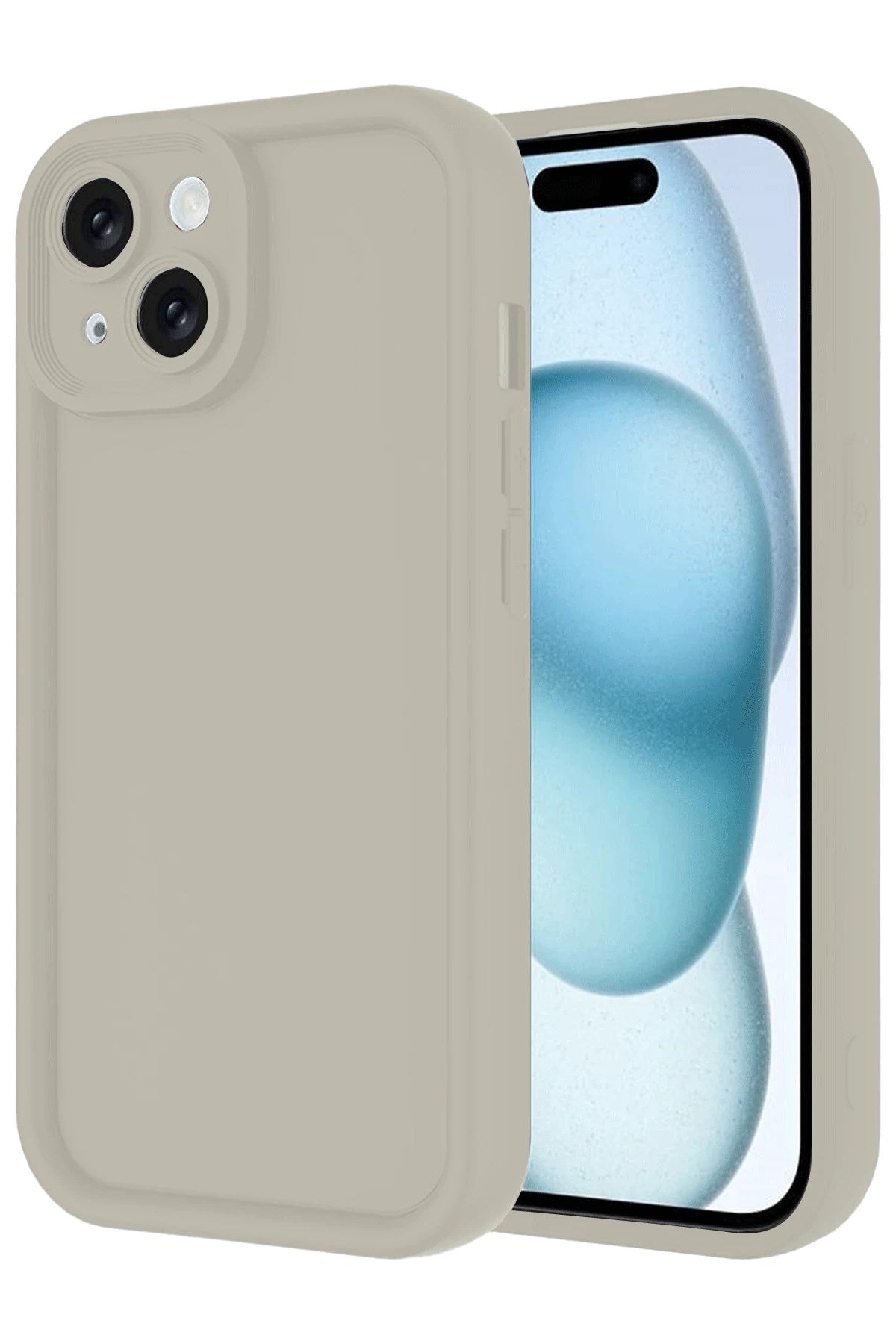 Mey İthalat® iPhone 14 Kılıf Viera Silikon - Krem