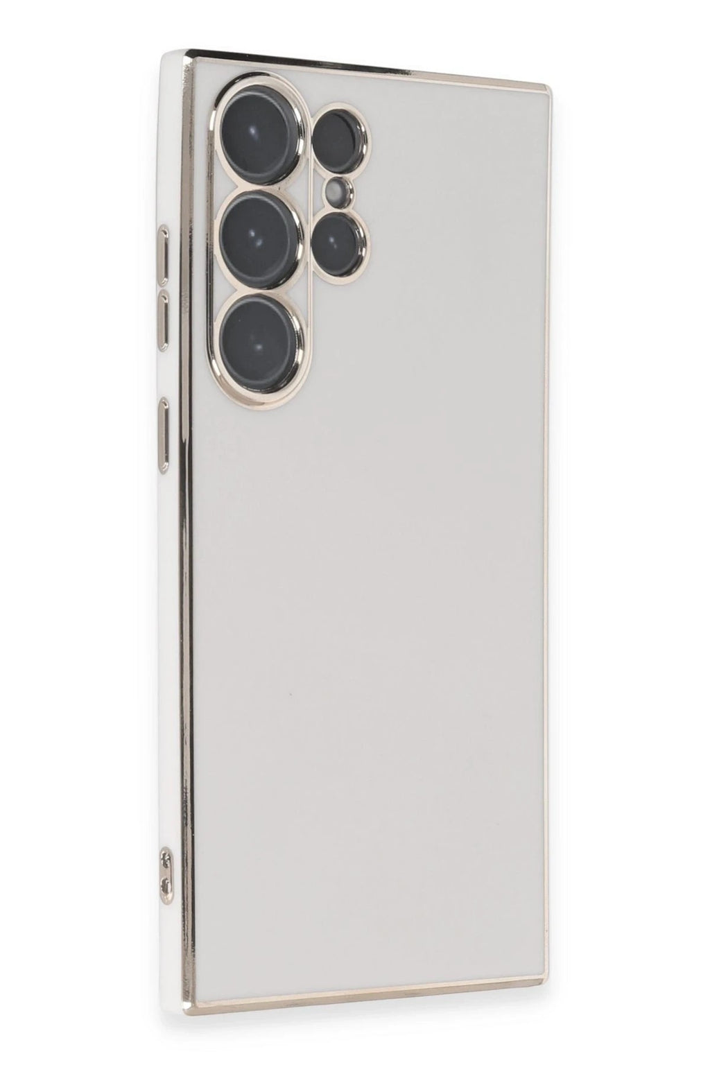 Mey İthalat® Samsung Galaxy S23 Ultra Kılıf Volet Silikon - Beyaz