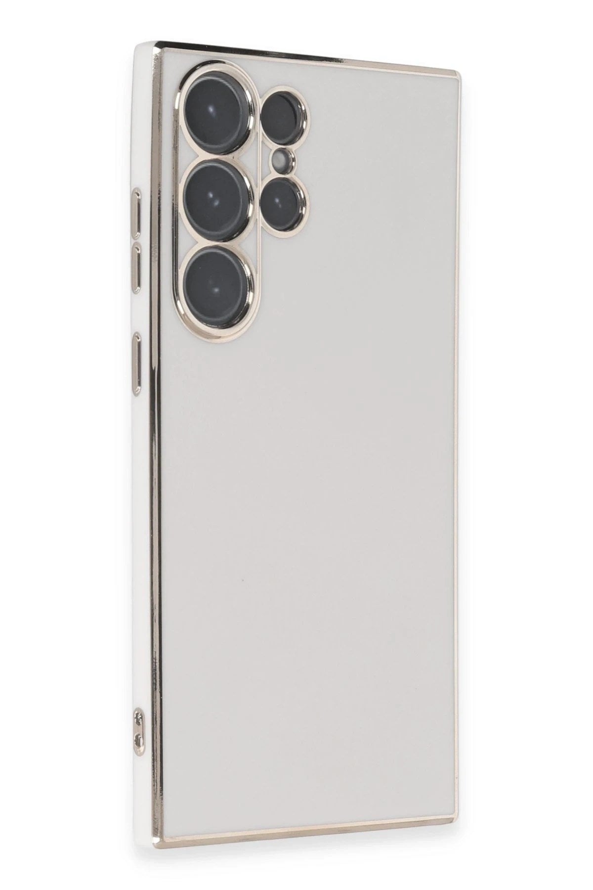 Mey İthalat® Samsung Galaxy S23 Ultra Kılıf Volet Silikon - Beyaz