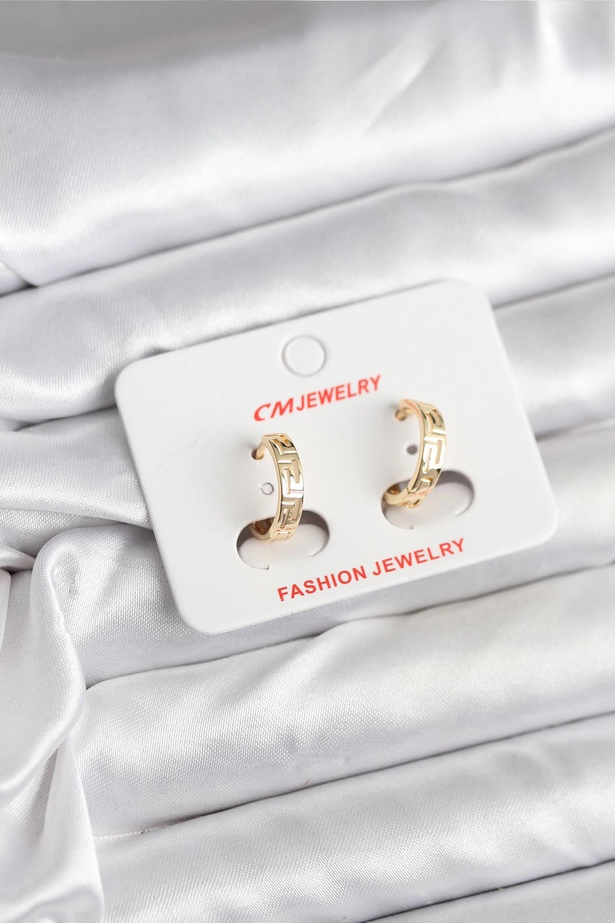 Mey İthalat® 14K Gold Renk Kaplama CM Kadın Küpe