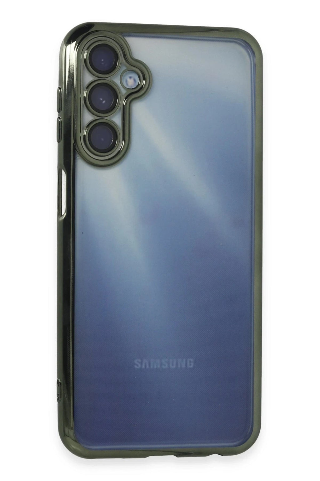Mey İthalat® Samsung Galaxy A35 5G Kılıf Lensli Silikon - Yeşil