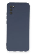 Mey İthalat® Samsung Galaxy A03S Kılıf Nano içi Kadife Silikon - Gri