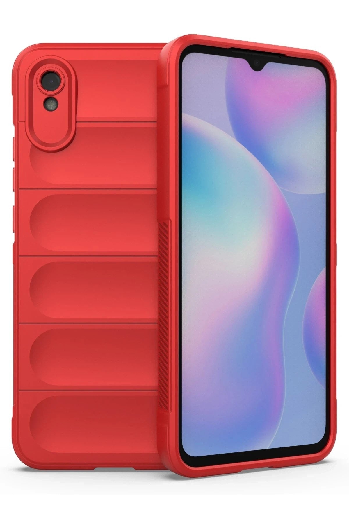 Mey İthalat® Redmi 9A Kılıf Optimum Silikon - Kırmızı