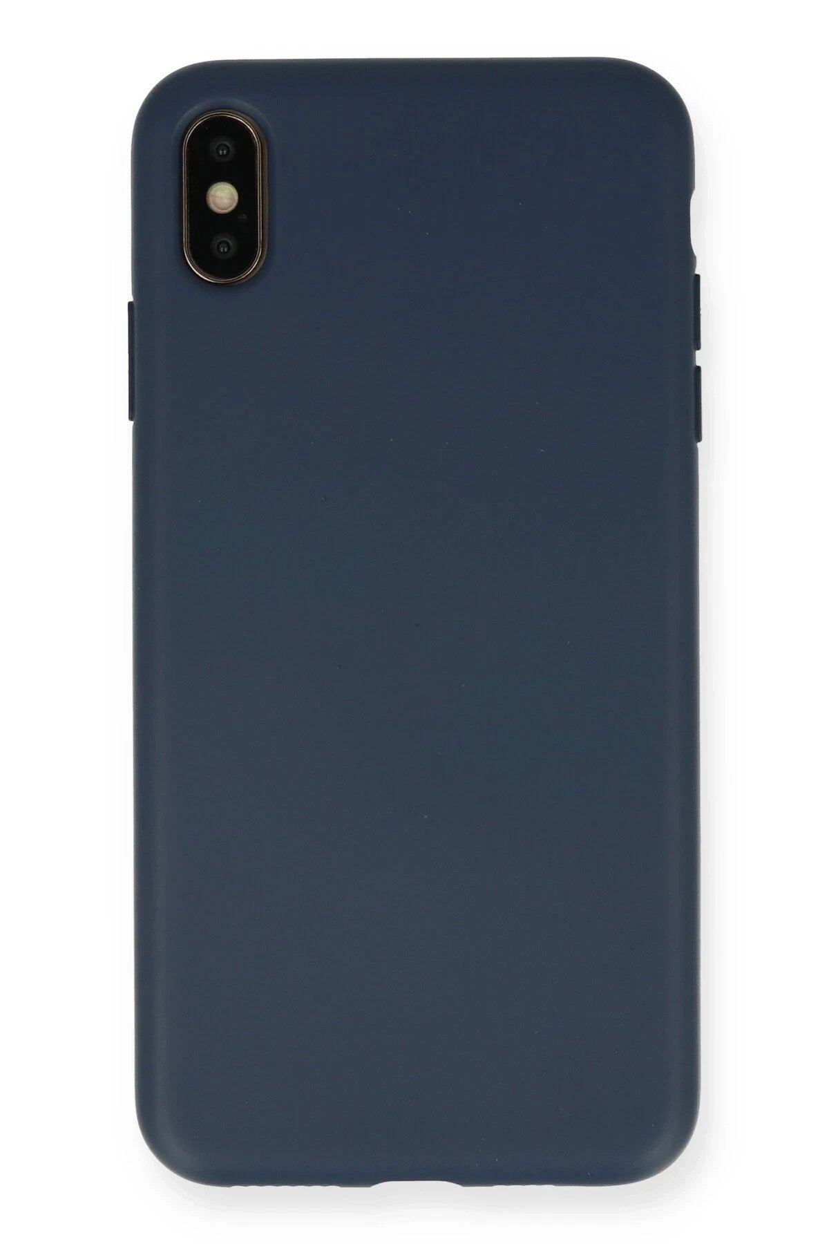 Mey İthalat® iPhone XS Max Kılıf Nano içi Kadife Silikon - Lacivert