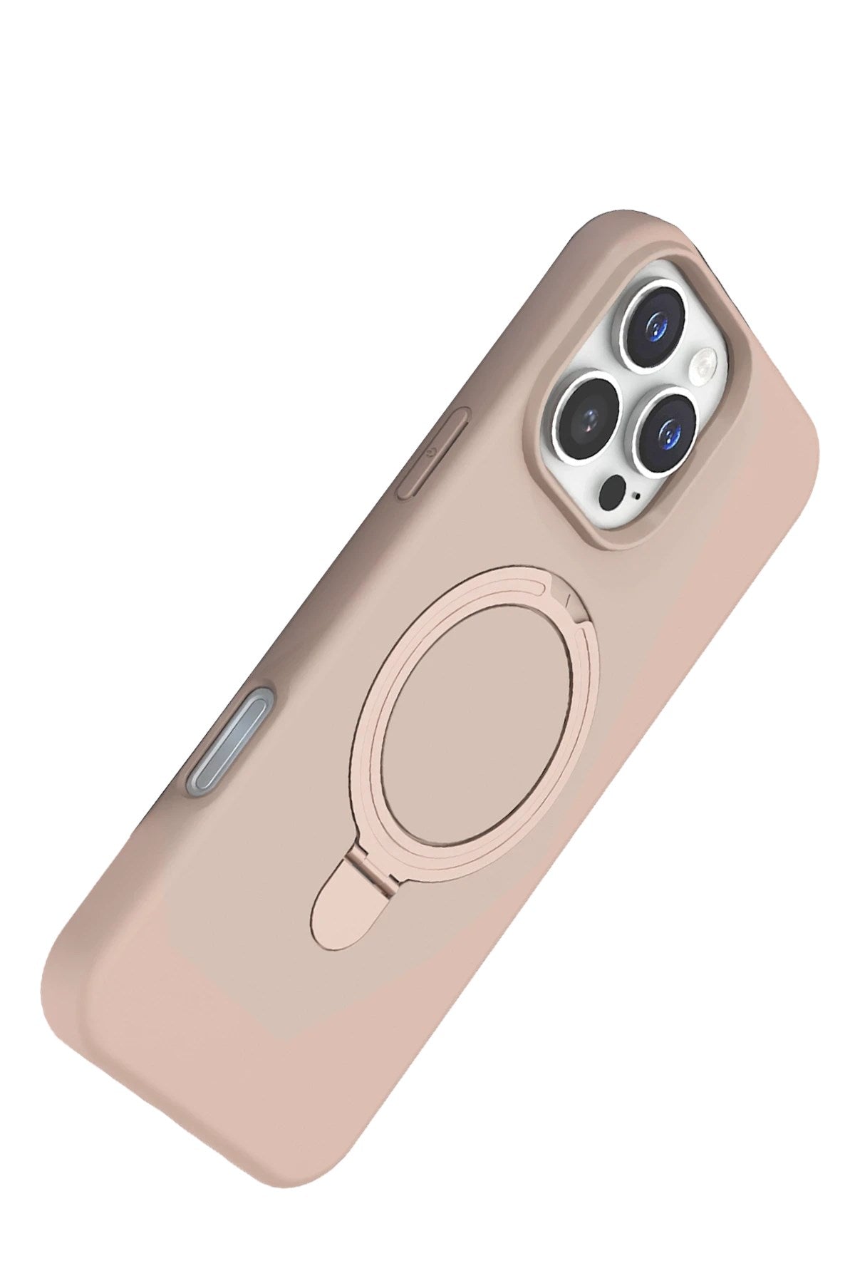 Mey İthalat® iPhone 16 Pro Regal Magsafe Standlı Kapak - Çöl Titanyum