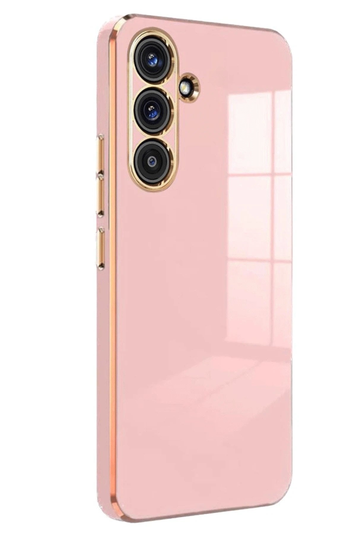 Mey İthalat® Samsung Galaxy S25 Plus Kılıf Volet Silikon - Pembe