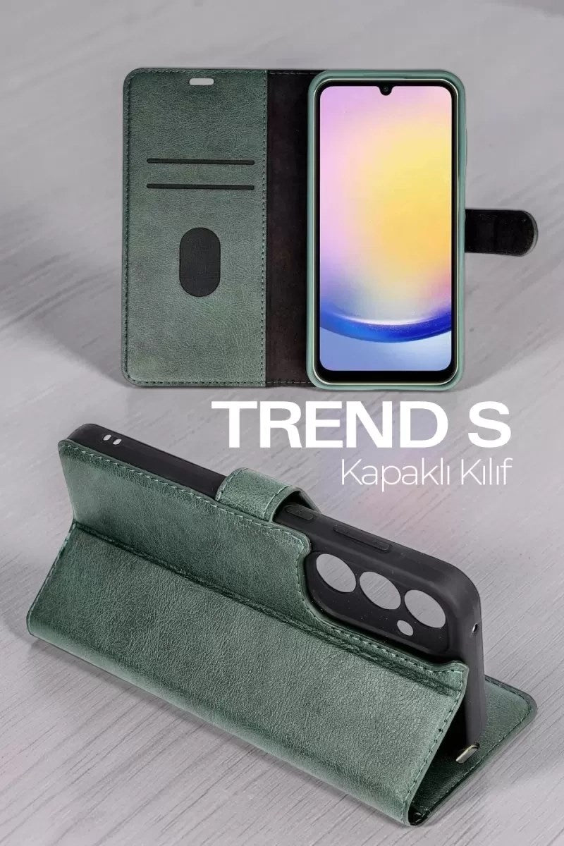 Mey İthalat® Samsung Galaxy A57 5G Trend S Plus Kapaklı Kılıf - Taba