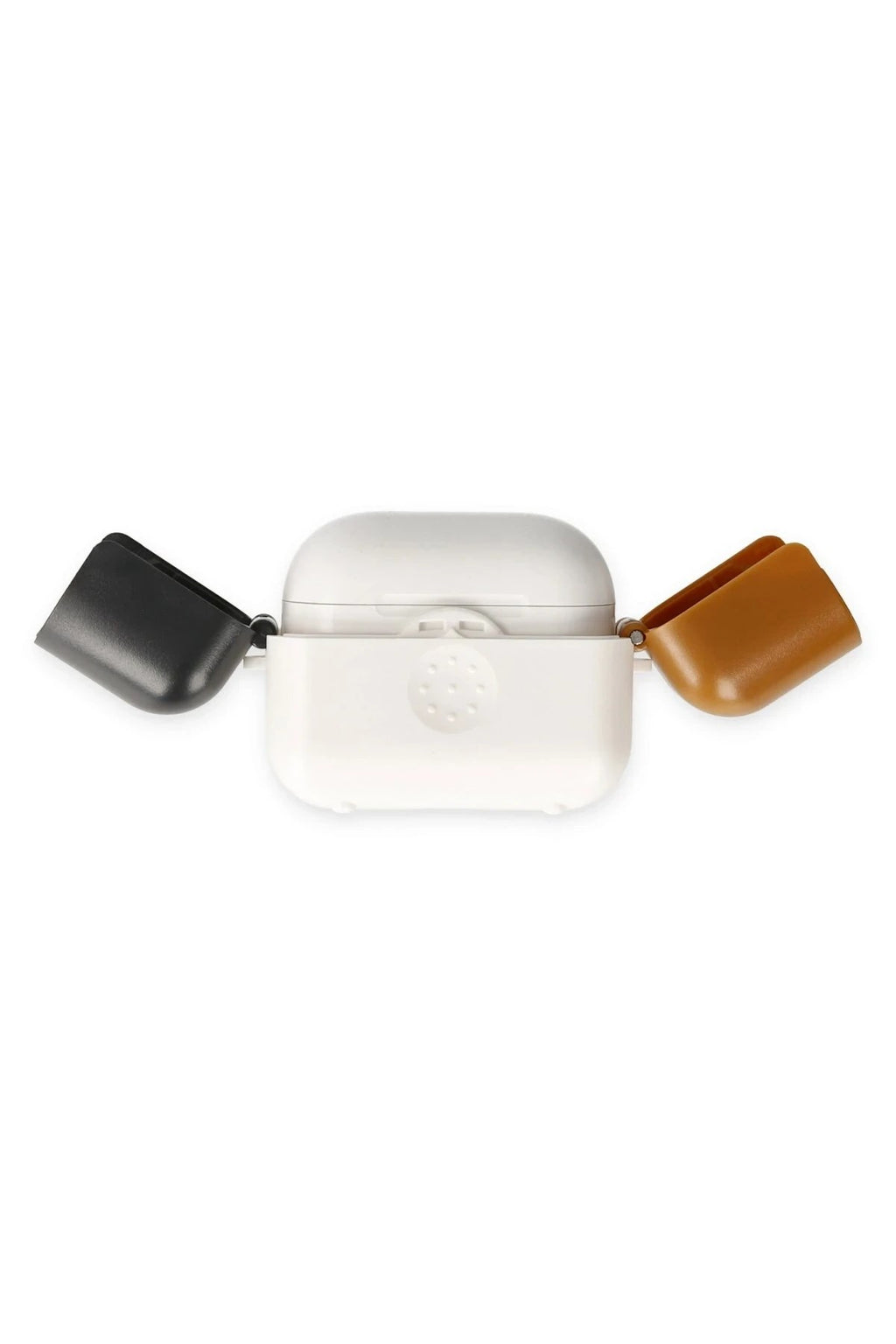 Mey İthalat® Airpods 3 (3.nesil) Basmalı Kılıf - Beyaz-Siyah-Kahverengi