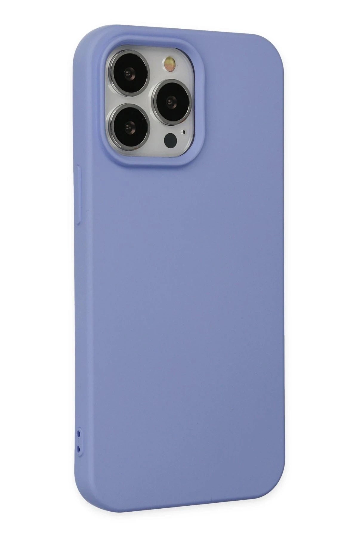 Mey İthalat® iPhone 14 Pro Kılıf Nano içi Kadife Silikon - Lila