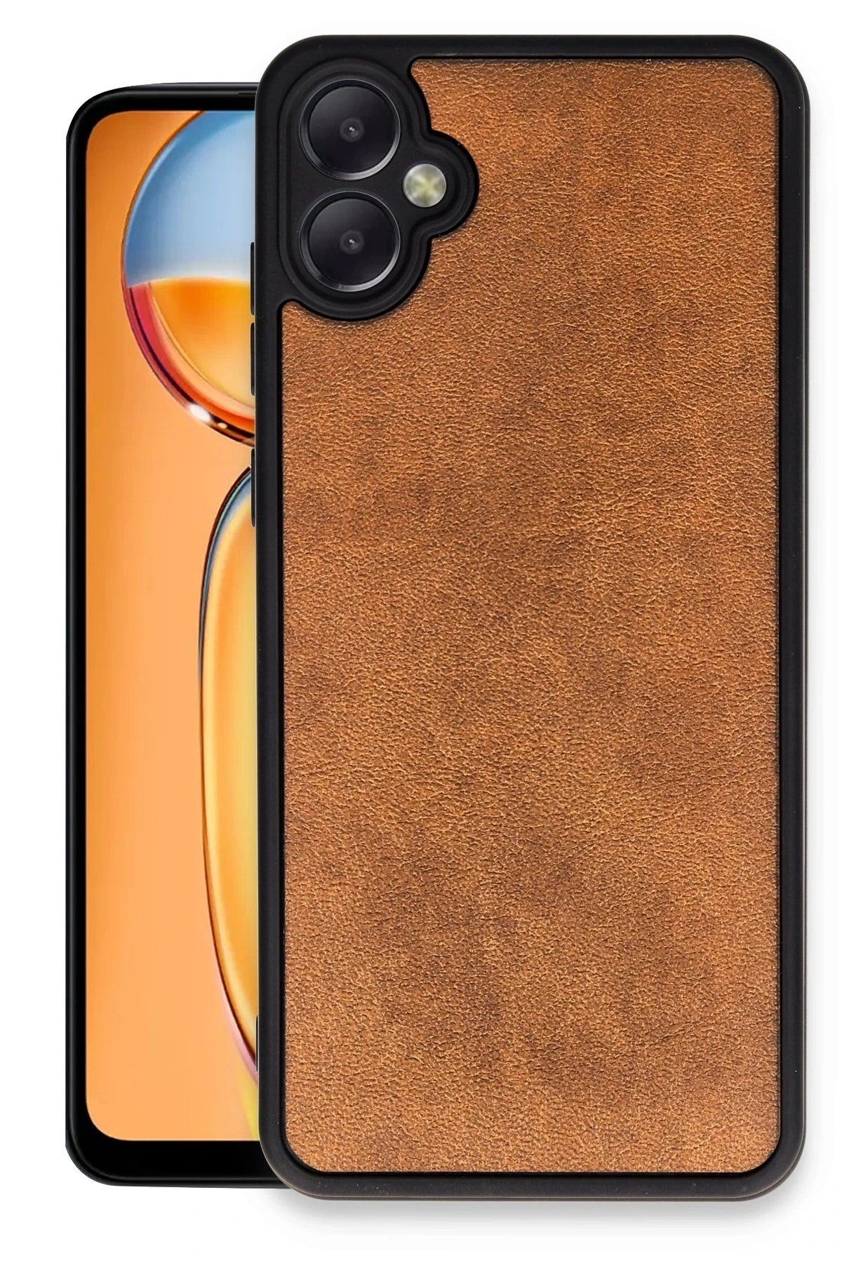 Mey İthalat® Samsung Galaxy A05 Kılıf Aras Deri Kapak - Taba