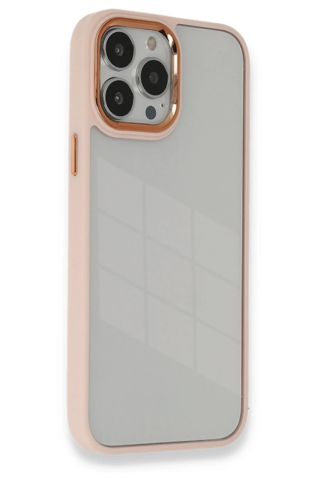 Mey İthalat® iPhone 13 Pro Kılıf Dora Kapak - Pudra