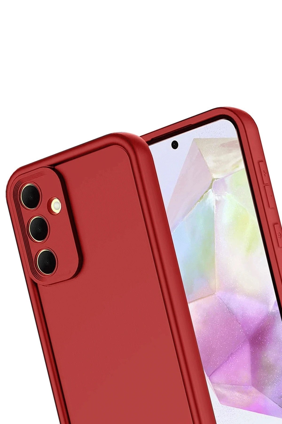 Mey İthalat® Samsung Galaxy A17 5G Viera Silikon - Kırmızı
