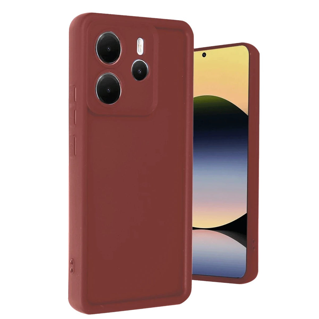 Mey İthalat® Redmi Note 14 4G Kılıf Viera Silikon - Bordo