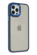 Mey İthalat® iPhone 12 Pro Max Kılıf Dora Kapak - Mavi
