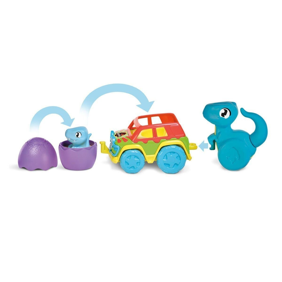 73251 Tomy - Jurassic World Dino ve Renkli Araç +12 ay