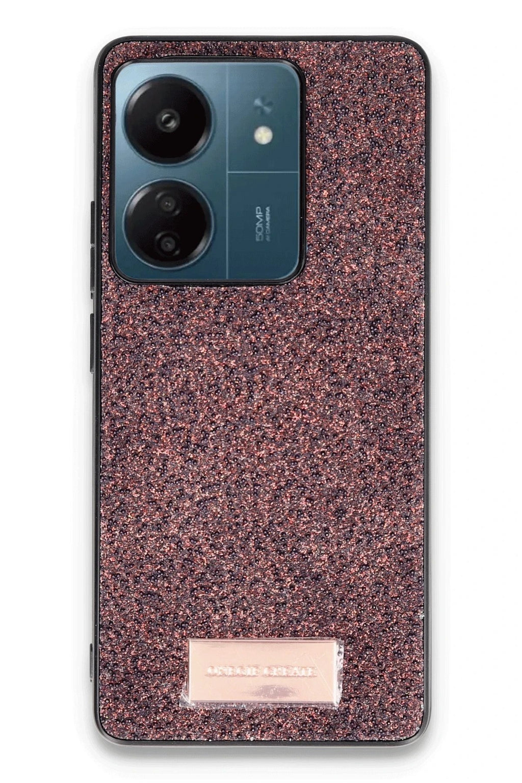 Mey İthalat® Redmi 13C Bright Simli Kapak - Derin Mor