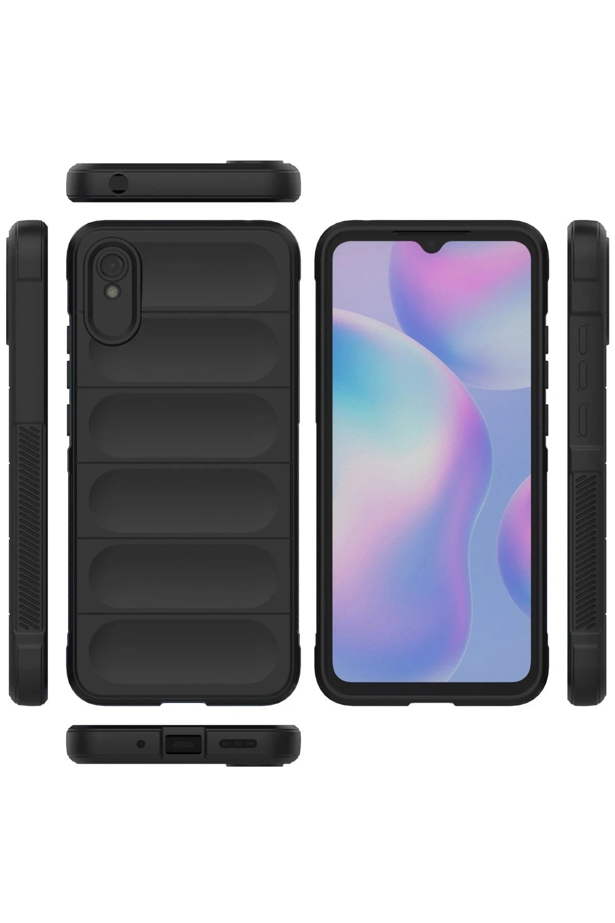 Mey İthalat® Redmi 9A Kılıf Optimum Silikon - Siyah