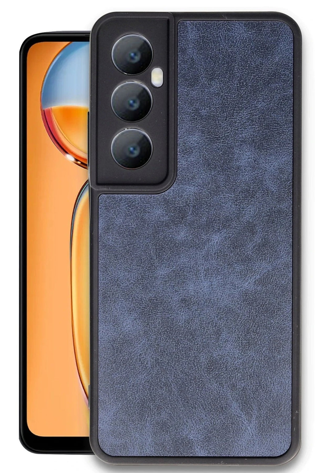 Mey İthalat® Realme C65 Kılıf Aras Deri Kapak - Lacivert