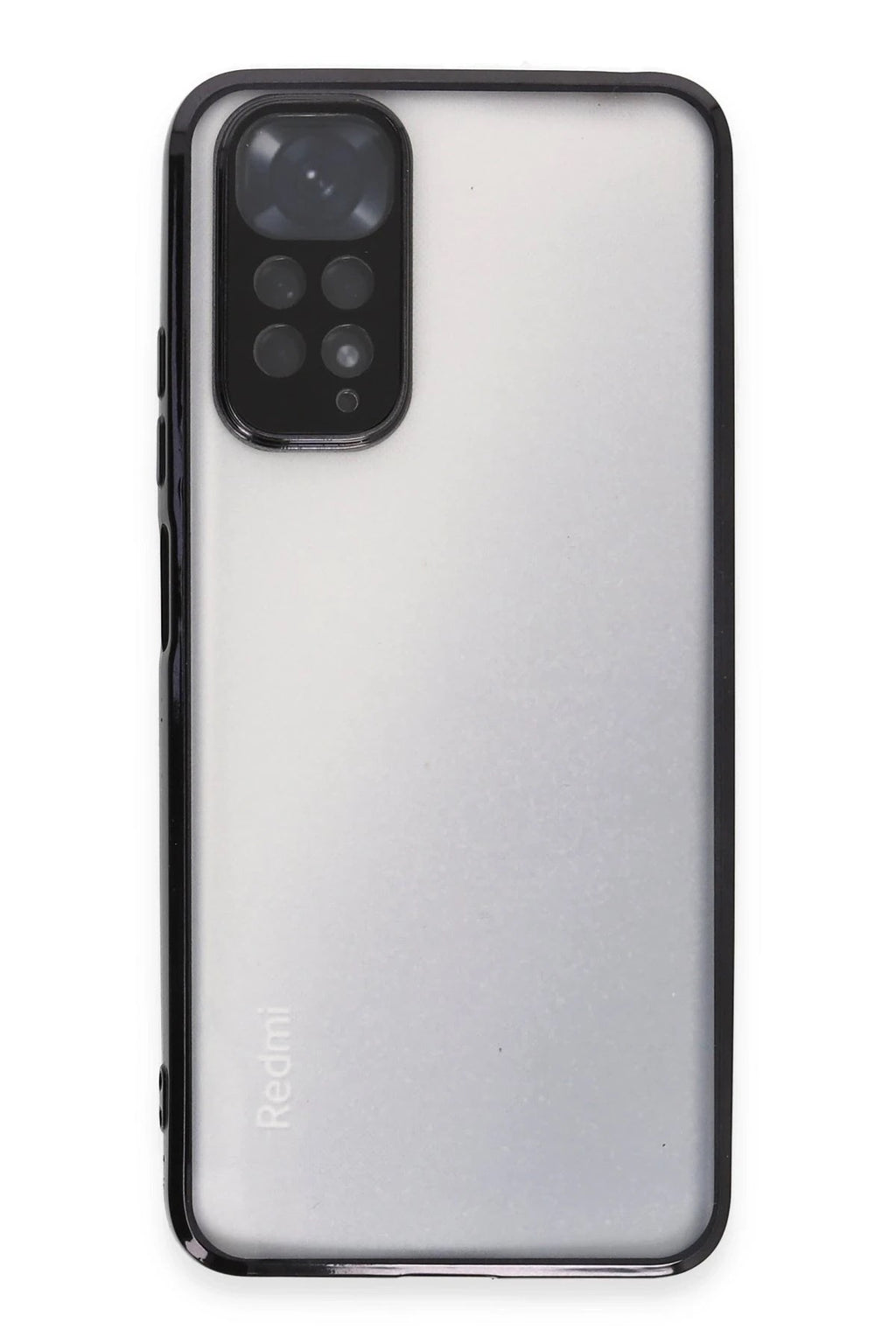 Mey İthalat® Redmi Note 11 Kılıf Lensli Silikon - Siyah