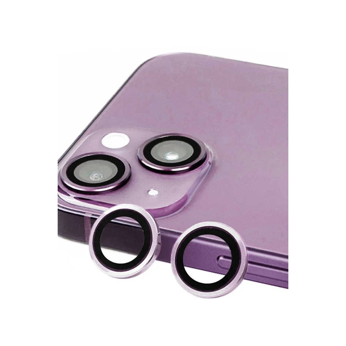 Mey İthalat® iPhone 14 Plus Raze Metal Kamera Lens - Mor