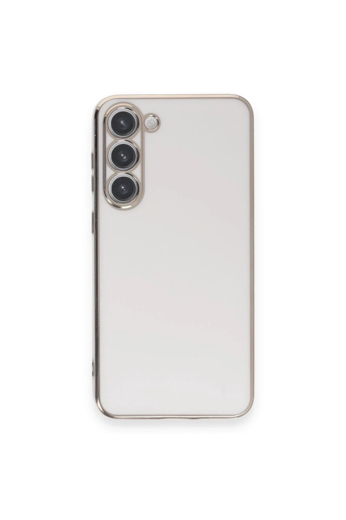 Mey İthalat® Samsung Galaxy S23 Plus Kılıf Volet Silikon - Beyaz