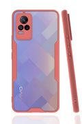 Mey İthalat® Vivo V21e Kılıf Platin Silikon - Pembe