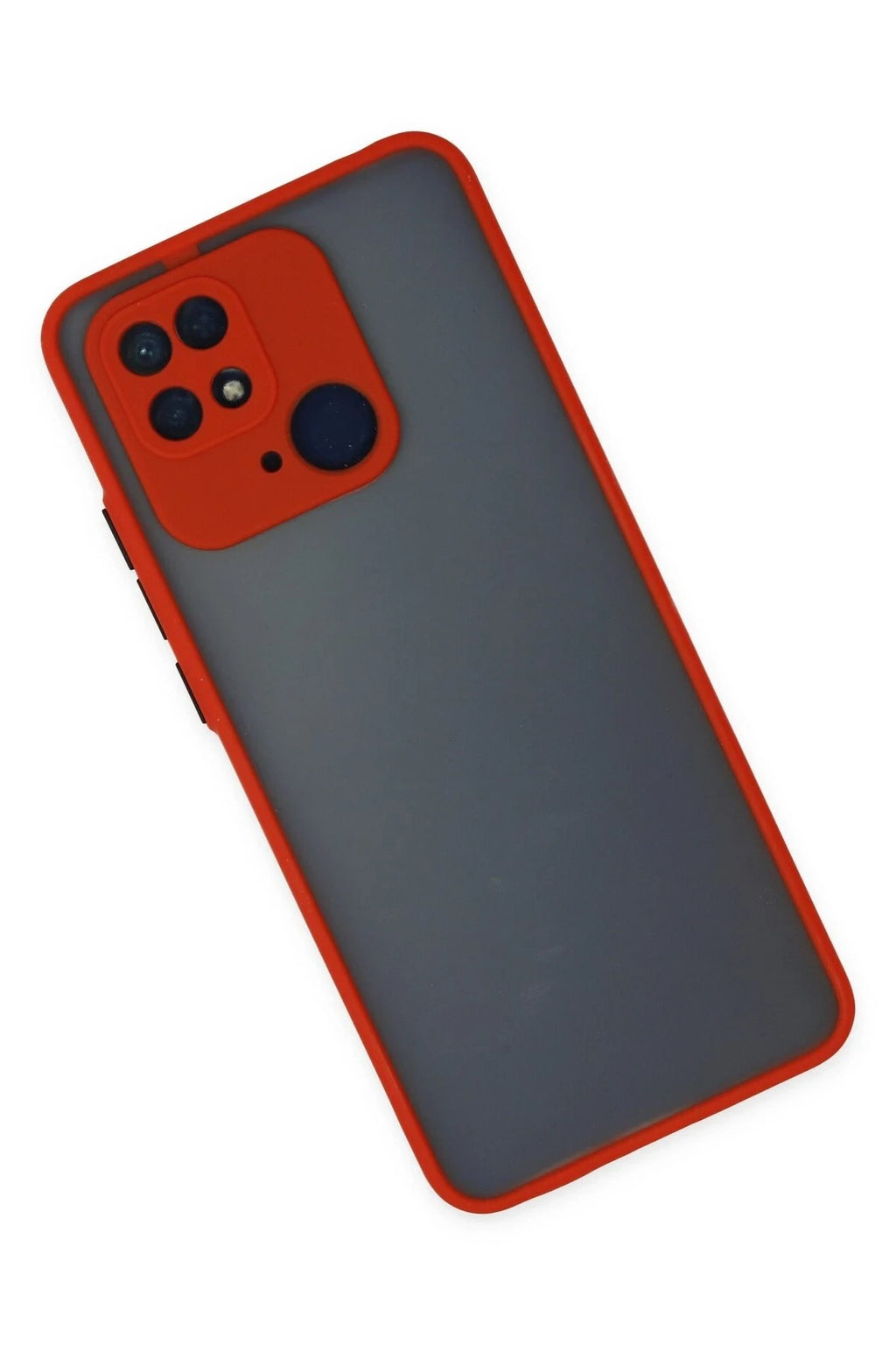 Mey İthalat® Redmi 10C Kılıf Montreal Silikon Kapak - Kırmızı