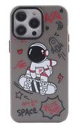 Mey İthalat® iPhone 14 Pro Max Kılıf Desenli Kapak - Siyah - 1