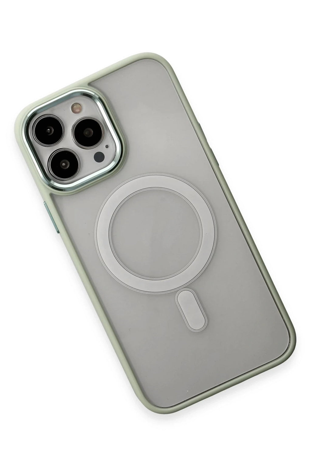 Mey İthalat® iPhone 15 Pro Kılıf Room Magneticsafe Silikon - Su Yeşili