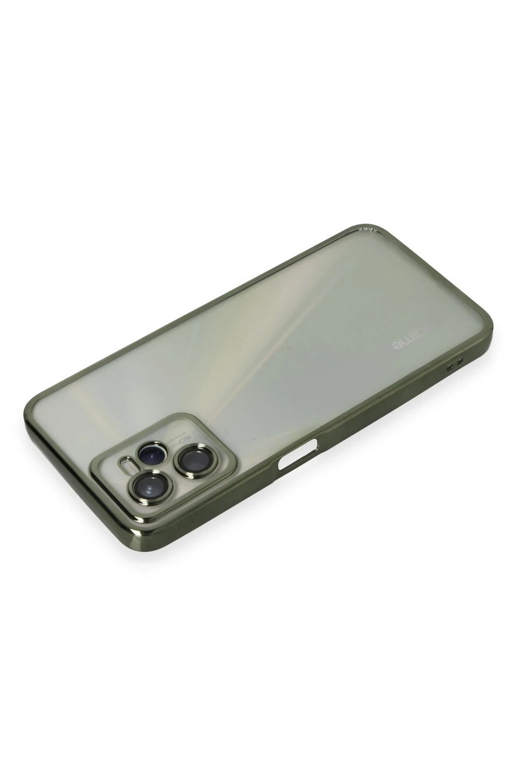 Mey İthalat® Realme C35 Kılıf Lensli Silikon - Yeşil