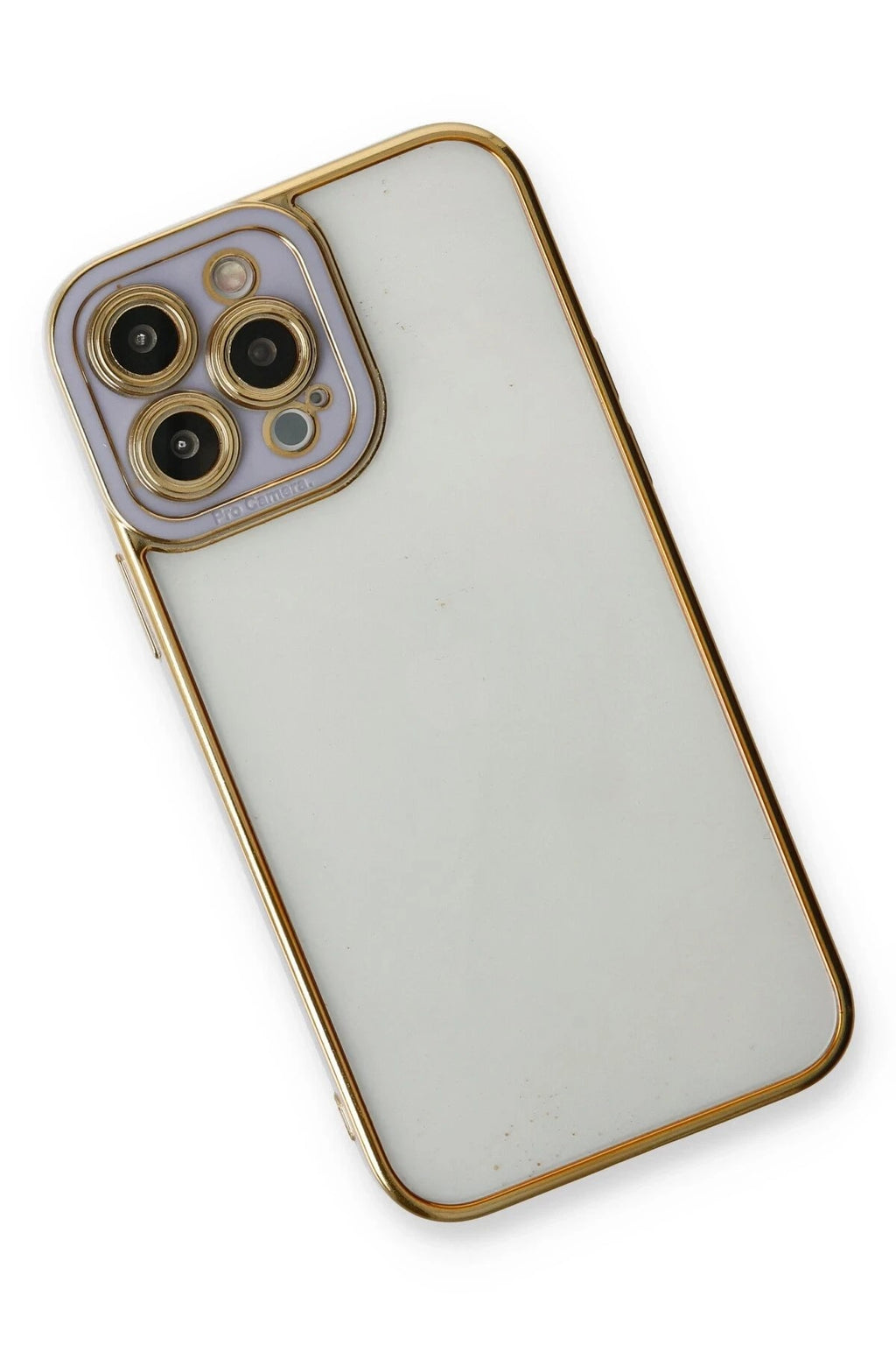 Mey İthalat® iPhone 13 Pro Kılıf Liva Lens Silikon - Lila