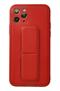Mey İthalat® iPhone 11 Pro Kılıf Coco Deri Standlı Kapak - Kırmızı