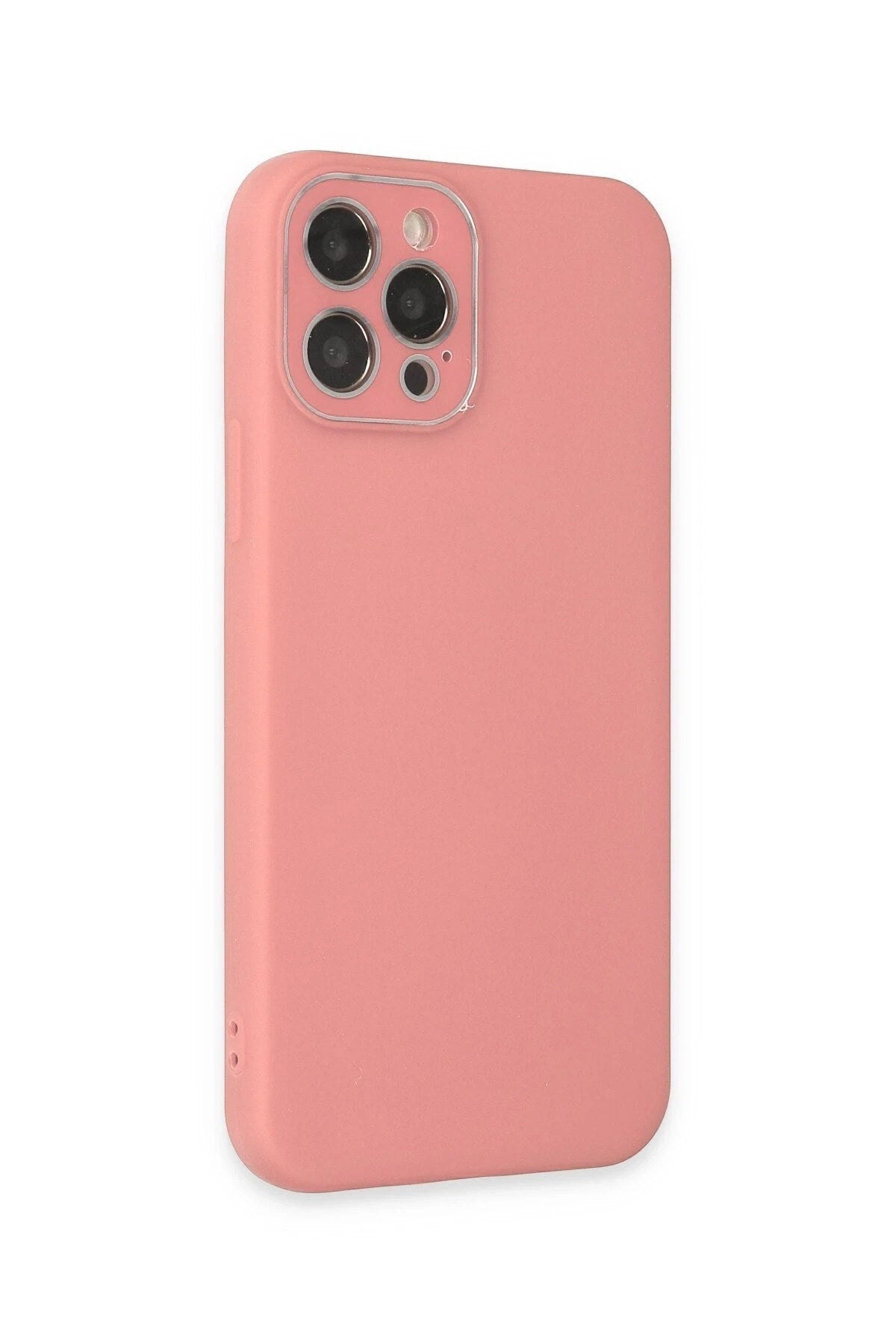 Mey İthalat® iPhone 12 Pro Max Kılıf Lansman Glass Kapak - Pembe