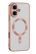 Mey İthalat® iPhone 16 Kılıf Kross Magneticsafe Kapak - Rose